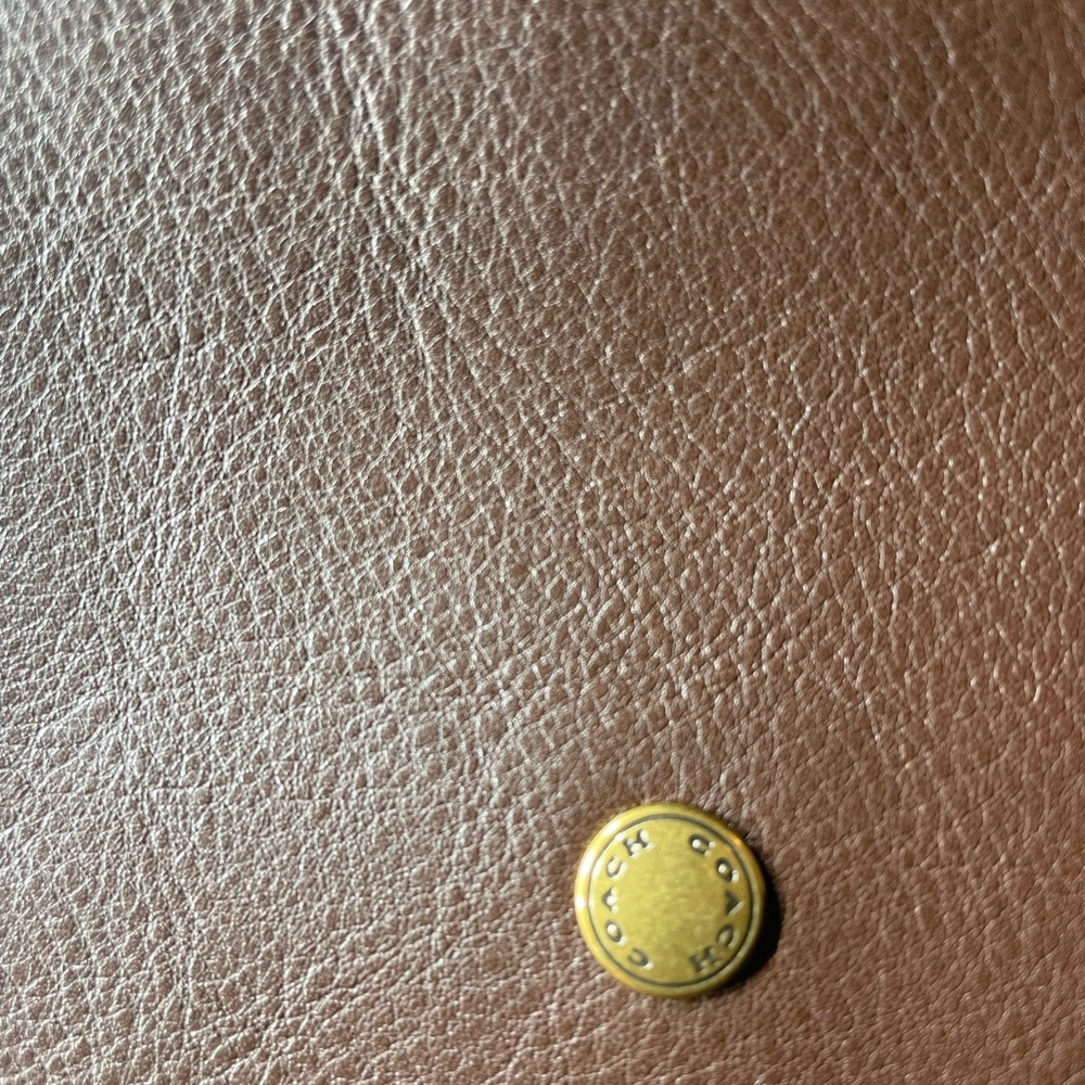 Coach Rich Brown Leather Tote - Picture 9 of 14